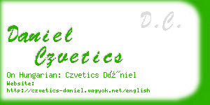 daniel czvetics business card